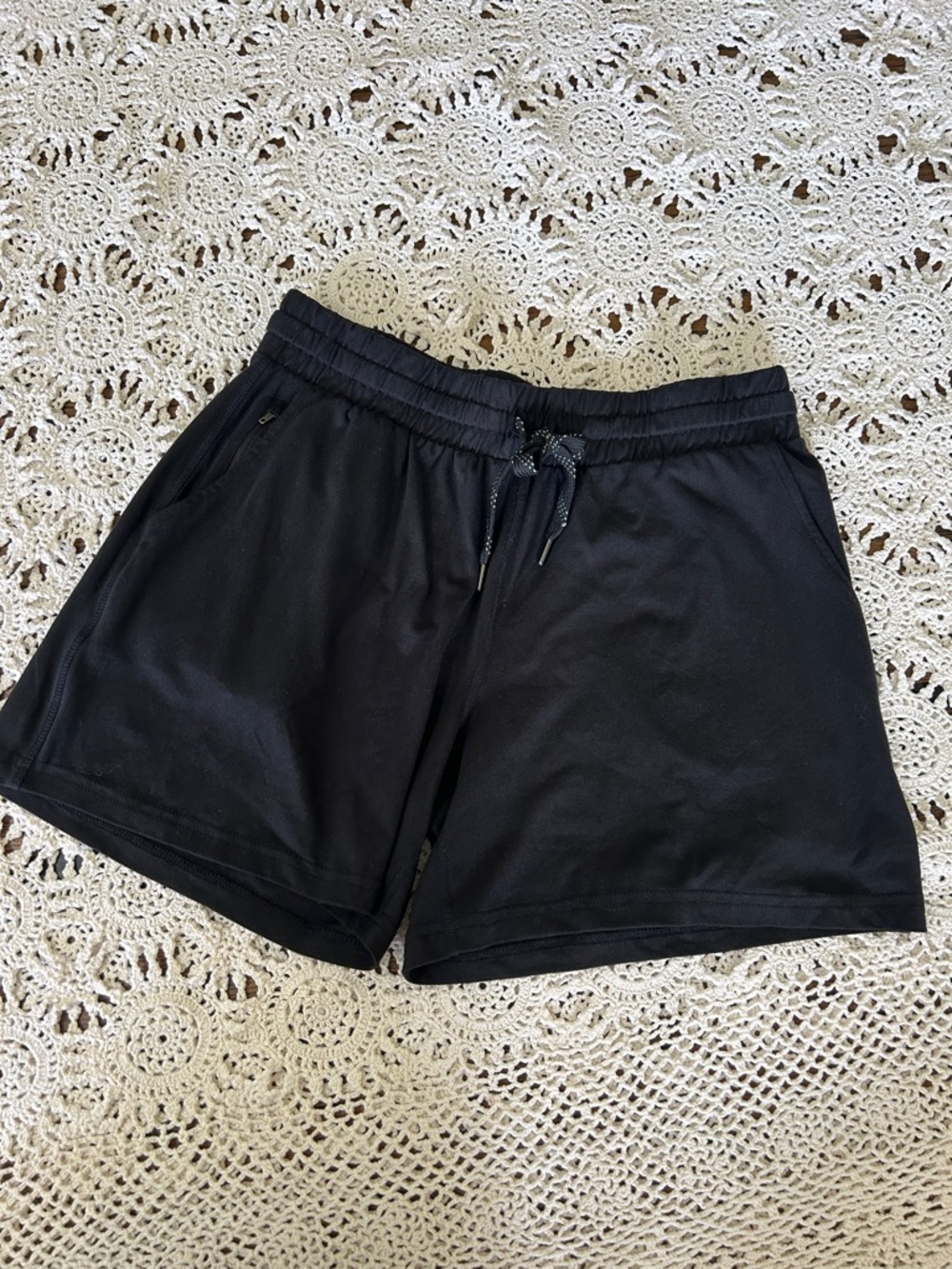 Pacific Trail Black Athletic Drawstring Shorts Women’s Size Small